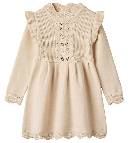 Fliink Kjóll - Prjónað - Viscose - Alilly - Sandshell