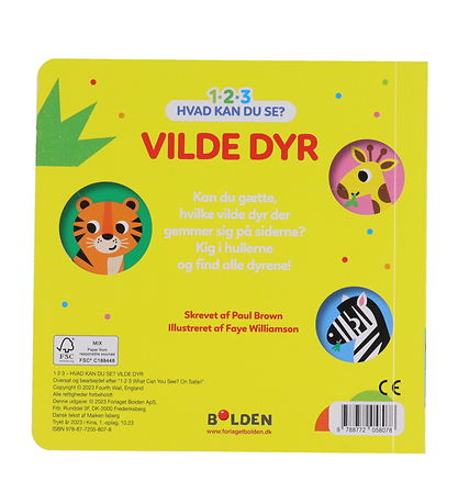 Forlaget Bolden Book - 1-2-3 What can you see? - Wild Animals - 