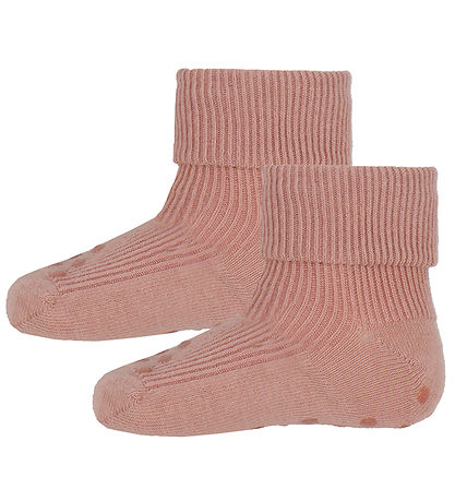 Minymo Socks - 2-Pack - Anti-Slip - Rose Cloud