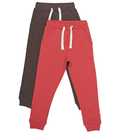 Minymo Sweatpants - 2-Pack - Tomato Puree