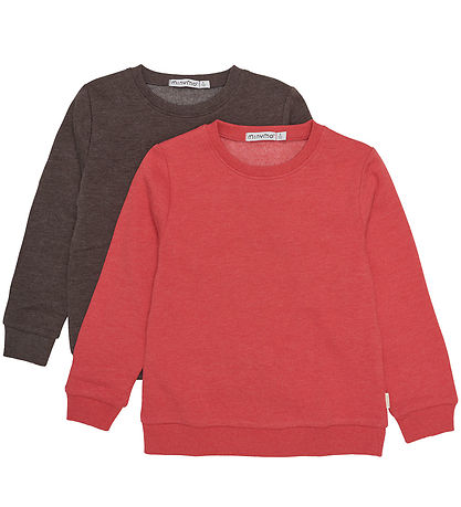 Minymo Sweatshirt - 2er-Pack - Tomatenpüree