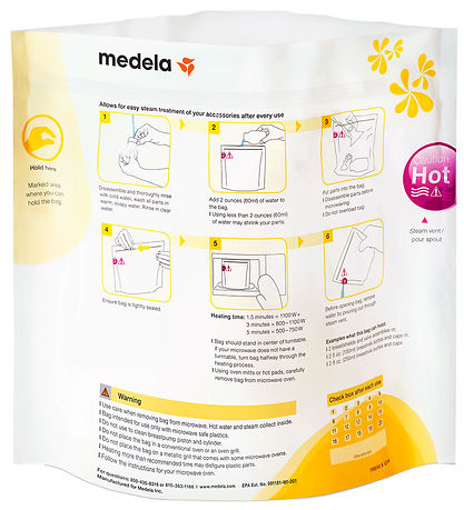 Medela Poser for mikrobølgeovn - Quick Clean - 5 stk.