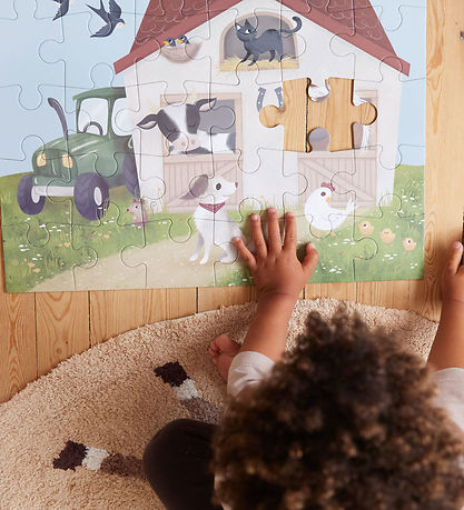 Filibabba Jigsaw Puzzle - 30 Bricks - The farm