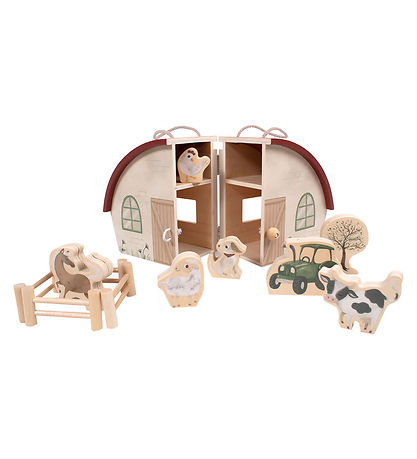 Jouet en bois Filibabba - Mon Ferme en Bois avec les animaux