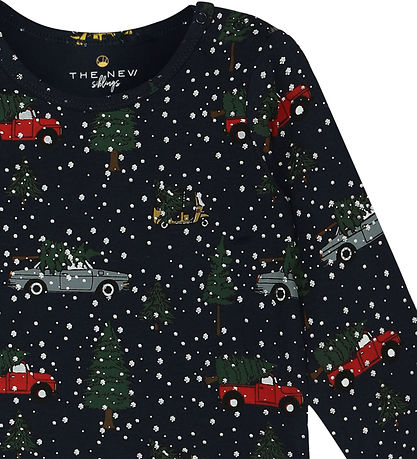 The New Siblings Jumpsuit - TnsHoliday - Navy Blazer w. Print