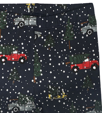 The New Siblings Leggings - TnsHoliday - Navy Blazer w. Print