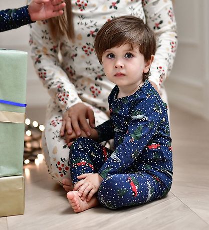 The New Siblings Leggings - TnsHoliday - Navy Blazer w. Print