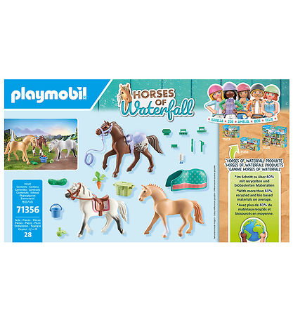 Playmobil Horses Of Waterfall - 3 horses: Morgan, Quarter Horse