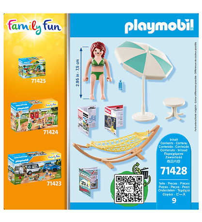 Playmobil Family Fun - Hamac - 71428 - 9 Parties