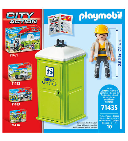 Playmobil City Action - Mobile Toilet - 71325 - 10 Parts