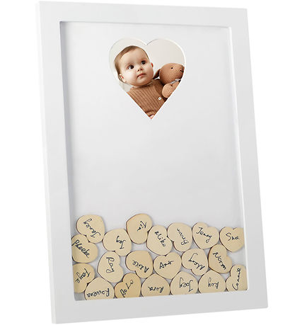 Vanilla Copenhagen Guest book - Frame w. Heart - White