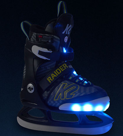 K2 Schlittschuhe m. Light - Raider Beam Ice - Grau/Schwarz