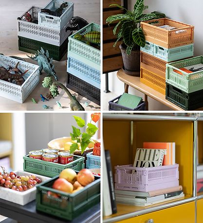 Made Crate Klappbox - Mini - 24x17x9,5 cm - Blue Grey