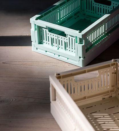 Made Crate Klappbox - Mini - 24x17x9,5 cm - Minzig