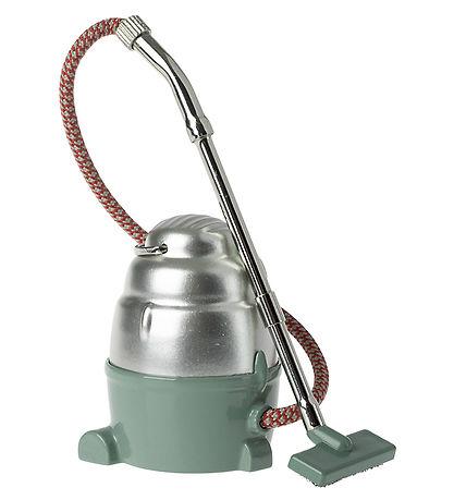 Maileg Puppenzubehör - Staubsauger - Maus - Chrome/Mattgrün