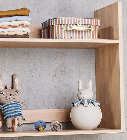 OYOY Night Lamp - Rabbit - 12x18.5 cm - Offwhite/Blue