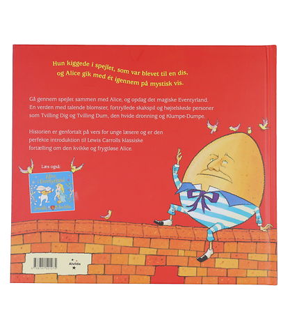 Alvilda Book - Alice I Wonderland - Behind the Mirror - Danish