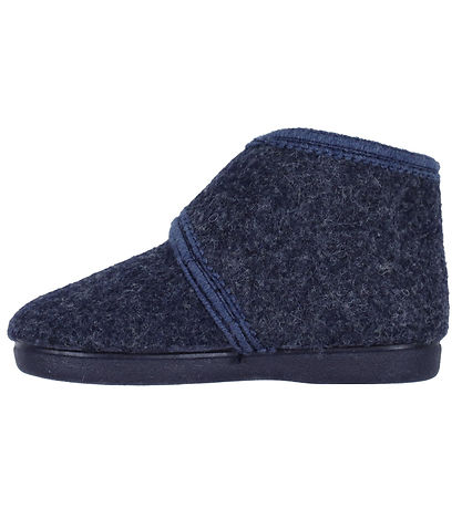 En Fant Slippers - Wool - Navy Melange
