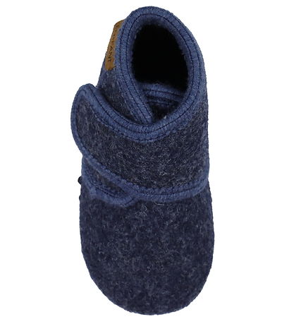 En Fant Slippers - Wool - Navy Melange