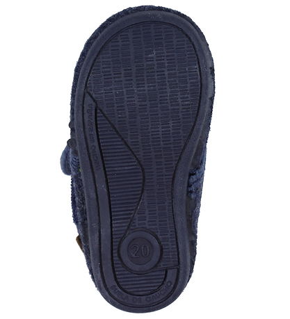 En Fant Slippers - Wool - Navy Melange