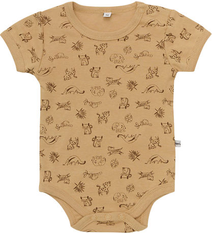 Pippi Baby Bodysuit k/æ - 4-Pack - Whitecap Grey