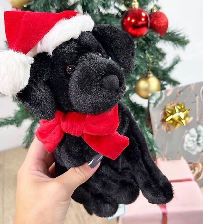 Jellycat Soft Toy - 22x8 cm - Winter Warmer Pippa Black Labrador