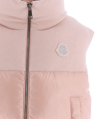 Moncler Down Vest - Susan - Dusty Rose w. Rhinestone