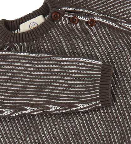 Copenhagen Colors Bluse - Strick - Dunkelbraun Cream Co