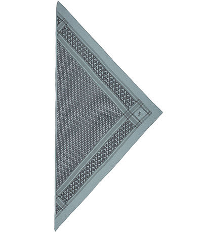 Lala Berlin Scarf - 162x85 - Triangle Monogram M - Grey On Me