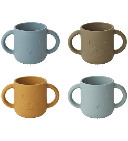 Liewood Cups - Silicone - 4-Pack - Gene - Blue Multi Mix