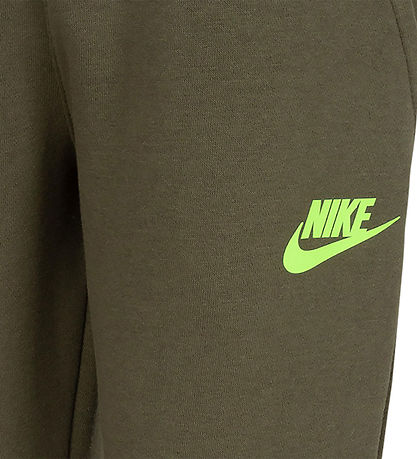 Nike Sweatpants - Medium+ Olive w. Print