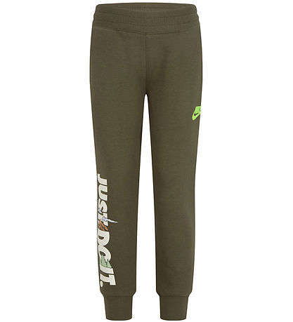 Nike Sweatpants - Medium+ Olive w. Print