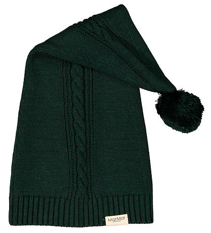 MarMar Christmas Hat - The Elf - Knitted - Dark Leaf