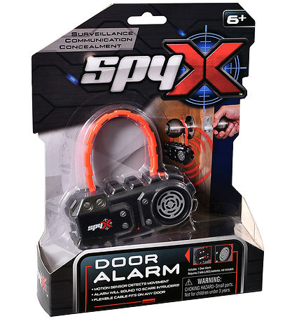 SpyX - Türalarm - Schwarz/Silber/Rot