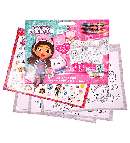 Gabby's Dollhouse Litabók M. Límmiðar/Litir