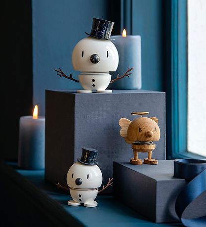 Hoptimist Snowman - Medium+ - 10,8 cm - White/Blue
