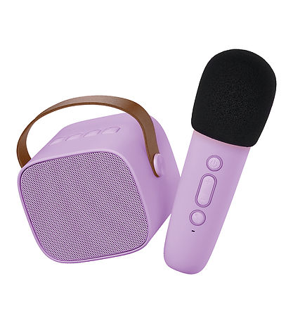 Lalarma Speaker w. Microphone - Wireless - Karaoke - Purple