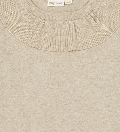 Popirol Blouse - Wool - Knitted - Pofay - Brown Melange