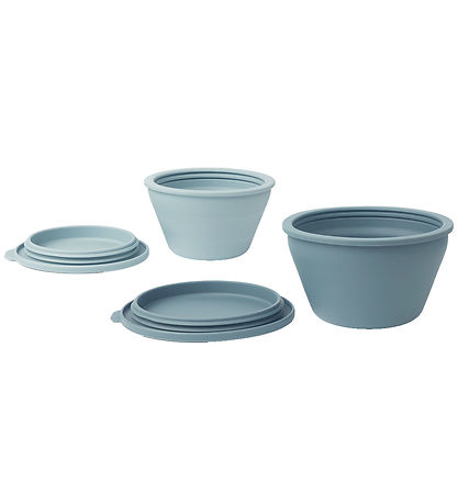 Liewood Schüsseln - Silikon - Faltbar - 2er-Pack - Dale - Sea Bl