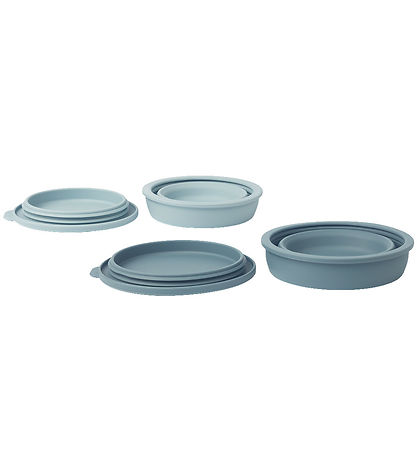 Liewood Schüsseln - Silikon - Faltbar - 2er-Pack - Dale - Sea Bl