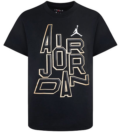 Jordan T-shirt - Black w. Charcoal Grey/Gold