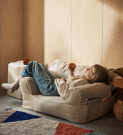 ferm Living Sessel - Woge-Sitzsack - 50x80x48 cm - Off-White