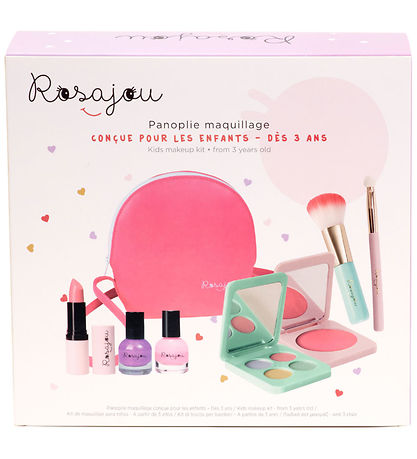 Rosajou Set de Maquillage - Fard  joues/Rouge  lvres/Vernis 