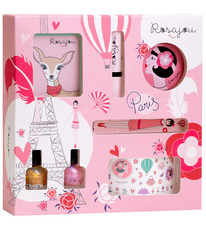 Rosajou Make up sett - Augnskuggi/Leplastafur/Naglalakk O.fl. - 