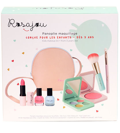 Rosajou Set de Maquillage - Fard  joues/Rouge  lvres/Vernis 