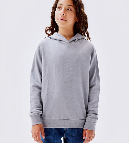 Sweat à Capuche Name It - Non - NkfNasweat - Grey Melange