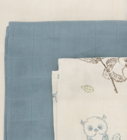 Pippi Muslin Cloths - 3-Pack - 70x70 cm - Metal Mint