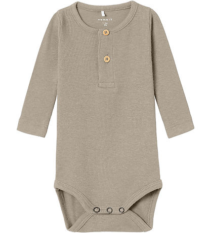 Name It Bodysuit l/s - Noos - Rib - NbmKab - Pure Cashmere