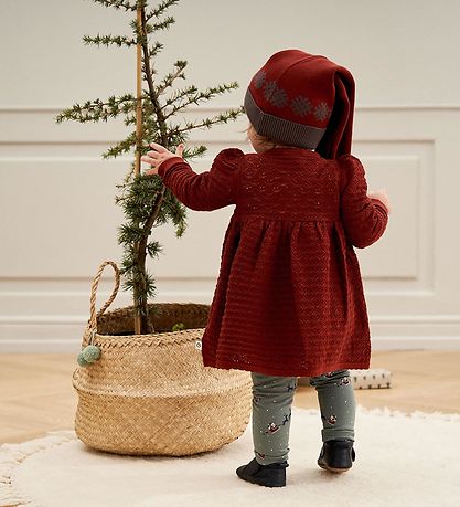 Müsli Christmas Hat - Knit Jacquard - Russet