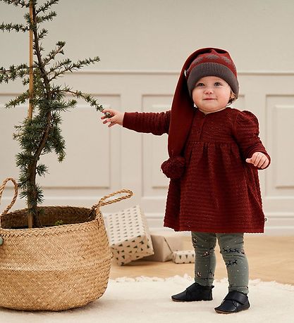 Müsli Christmas Hat - Knit Jacquard - Russet